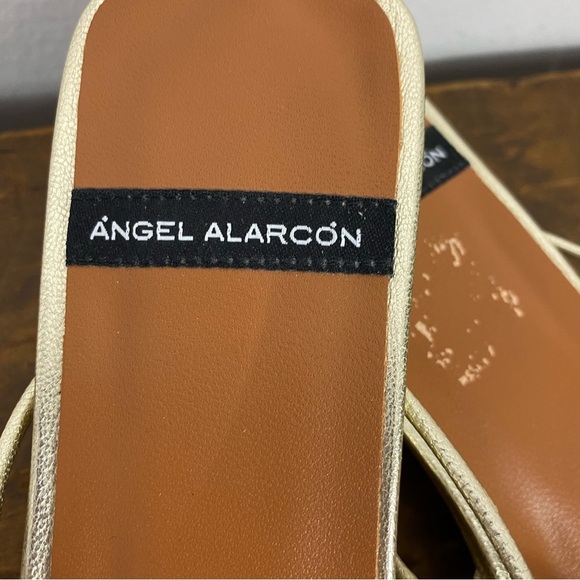 Angel Alarcon Anthropologie metallic square toe sandals - Picture 9 of 12